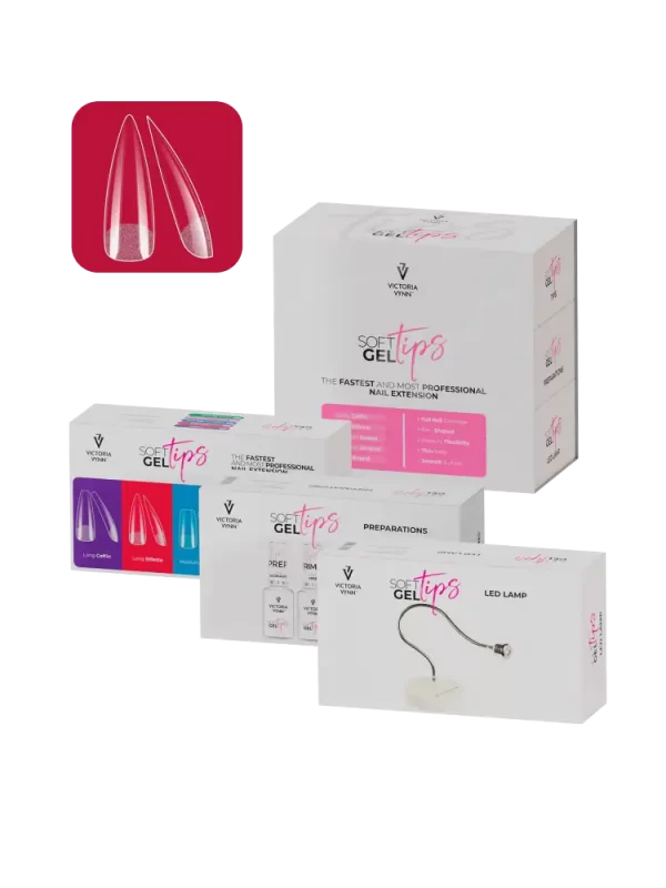 Victoria VYNN Soft Gel Tips Set with Long Stiletto Tips