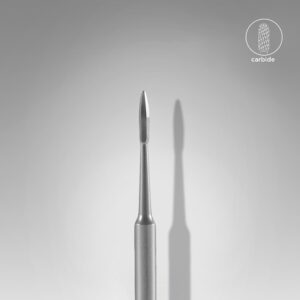 Staleks Carbide Nail Drill Bit, "Nail Cleaner", Diameter 1.2mm, Working Part 2.5mm (FT11/012/2.5)