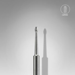 Staleks Carbide Nail Drill Bit, "Nail Cleaner Mini", Diameter 1.2mm, Working Part 2.5mm (FT12/012/2.5)