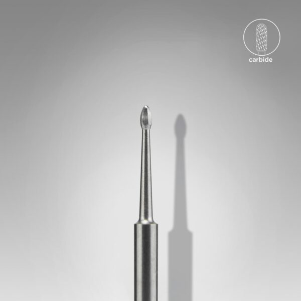 Staleks Carbide Nail Drill Bit, "Nail Cleaner Mini", Diameter 1.2mm, Working Part 2.5mm (FT12/012/2.5)