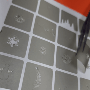MSMO Reusable Stencil - "Winter" Pattern (Airbrush & Nail Art)