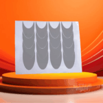 MSMO Reusable Stencil – "French Large" Pattern (Airbrush & Nail Art)