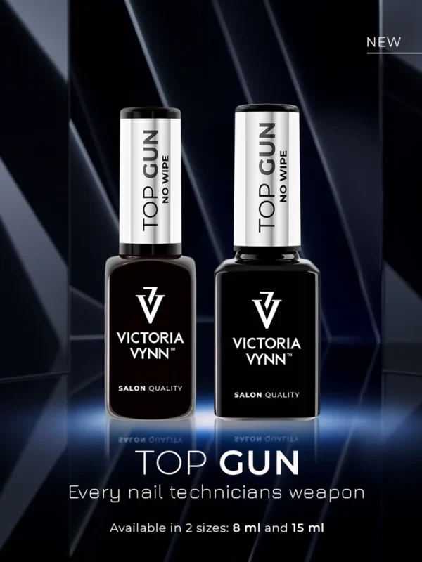 Victoria VYNN Salon Gel Polish Top Coat "Top Gun" No Wipe - Image 2