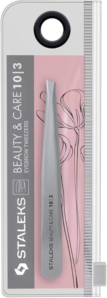 Staleks Eyebrow tweezers BEAUTY & CARE 10 TYPE 3 (wide beveled)