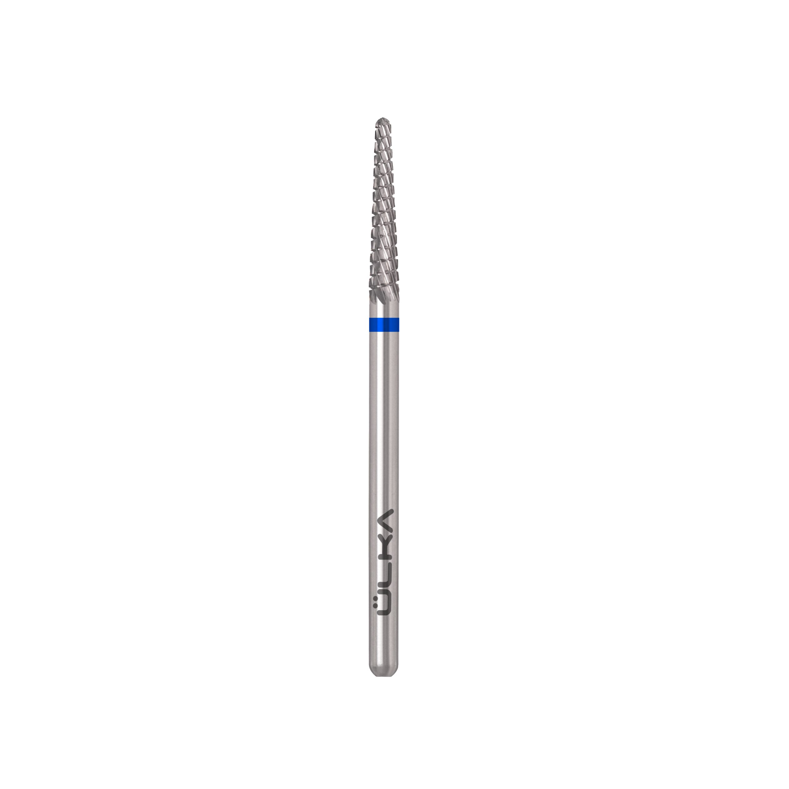 ÜLKA Carbide nail drill bit needle blue head diameter 2.3 mm / working part 14 mm (C2314-M)