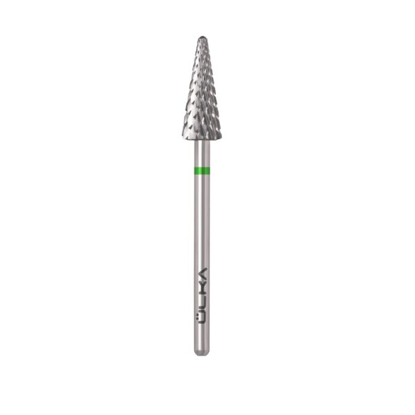 ÜLKA Carbide nail drill bit cone green head diameter 6.0 mm / working part 15 mm (C615-C)