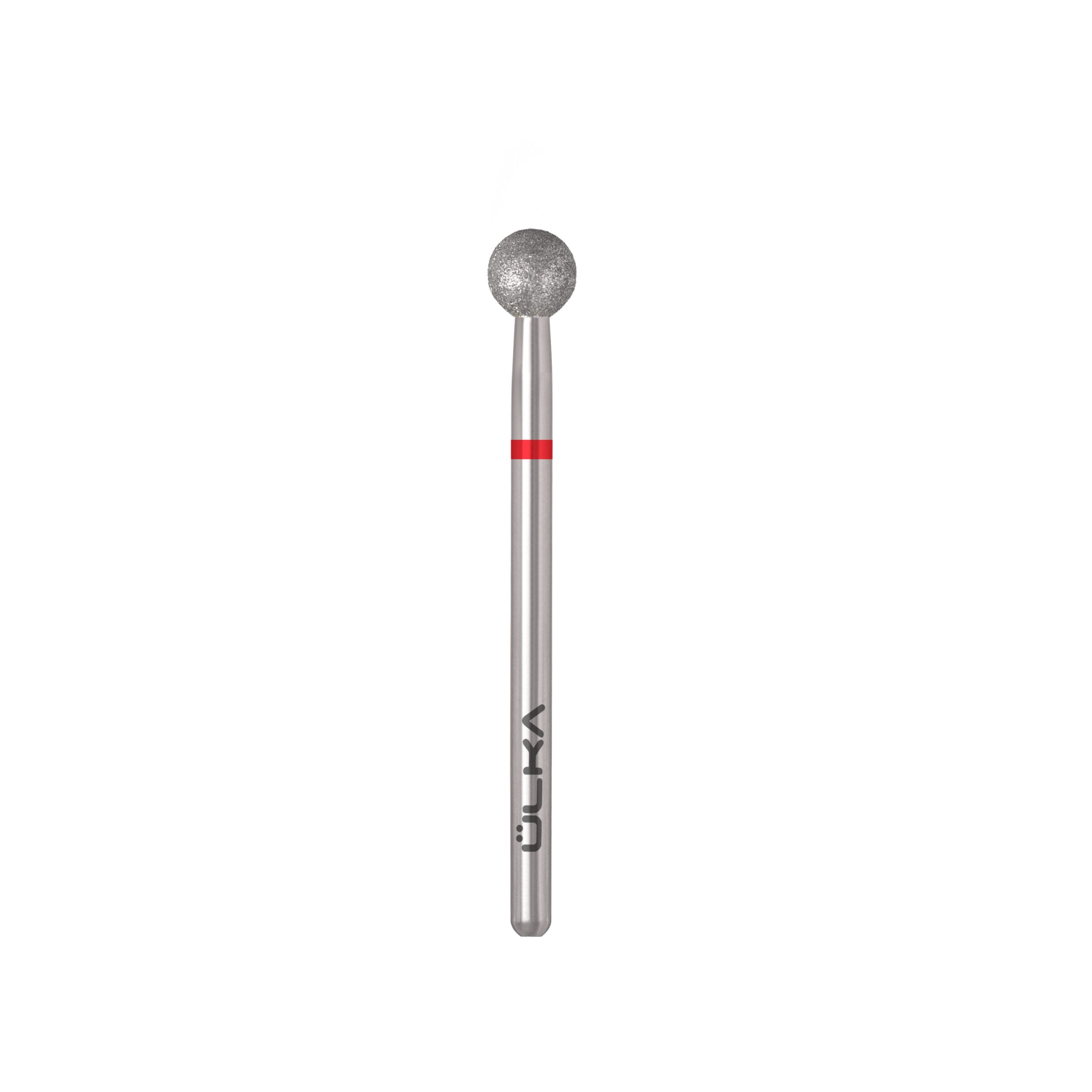 ÜLKA Diamond nail drill bit ball red head diameter 5 mm (B050-F)