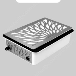 ÜLKA Built-in Tornado Desktop White Manicure Dust Collector + Kit (2 HEPA Filter, 1 Wooden Stick & 1 Brush)